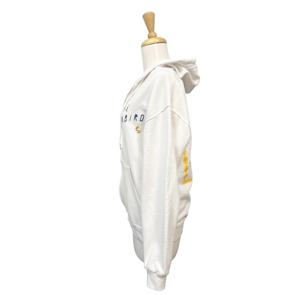 Jet John Eshaya The Seabird Hoodie Size S Small White Zip Up - Picture 2 of 7